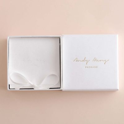 Cajas de regalo de encargo blancas multiusos de la joyería, tapa y caja baja los 9x9x3.5cm