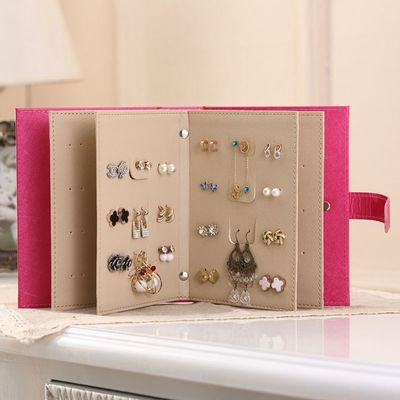 caja portátil de la joyería del viaje del 19*14*4.5cm