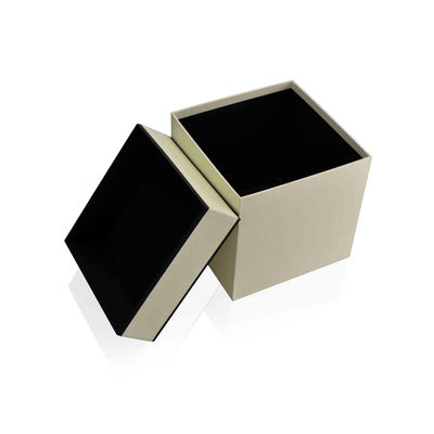 La caja redonda agradable del sombrero de la flor del OEM fijó de dos con el borde negro