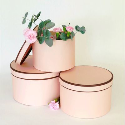 La caja de regalo redonda del ramo de la flor de la certificación ISO9001 clasificó tamaños