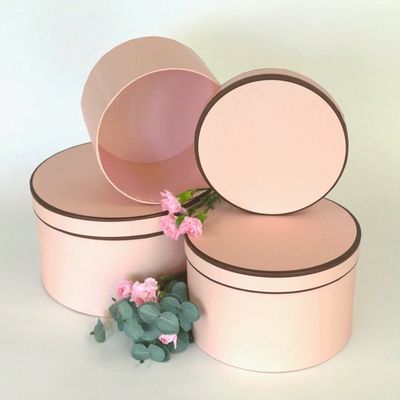 La caja de regalo redonda del ramo de la flor de la certificación ISO9001 clasificó tamaños
