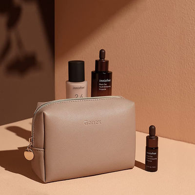 Bolsa ligera de la cremallera del maquillaje del OEM, uso diario del bolso cosmético del artículo de tocador del viaje
