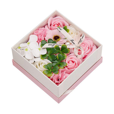 Rose Soap Flower Bouquet Boxes artificial el 14.5cm*14.5cm*7.5cm para los profesores