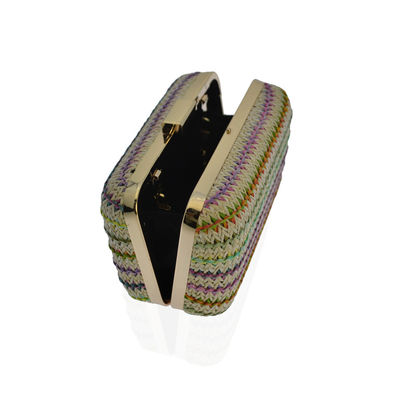 Cruz del estilo de Boho - colorido del bolso de embrague de la tarde del cuerpo tejido para las señoras