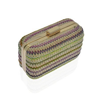 Cruz del estilo de Boho - colorido del bolso de embrague de la tarde del cuerpo tejido para las señoras