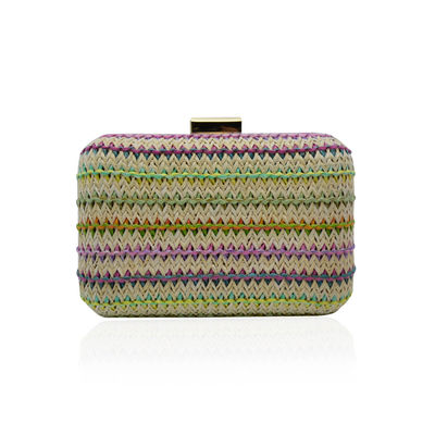 Cruz del estilo de Boho - colorido del bolso de embrague de la tarde del cuerpo tejido para las señoras