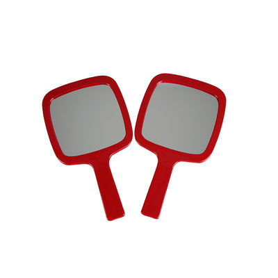 PDA rojo del espejo del maquillaje del viaje de la imitación de cuero para afeitar de la preparación