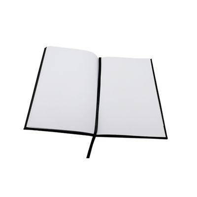 Uso de cuero de la oficina del negro del cuaderno del Hardcover de 80 hojas del vegano