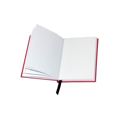 Logotipo modificado para requisitos particulares cuaderno blanco del Hardcover de 72 de las hojas páginas de espacio en blanco